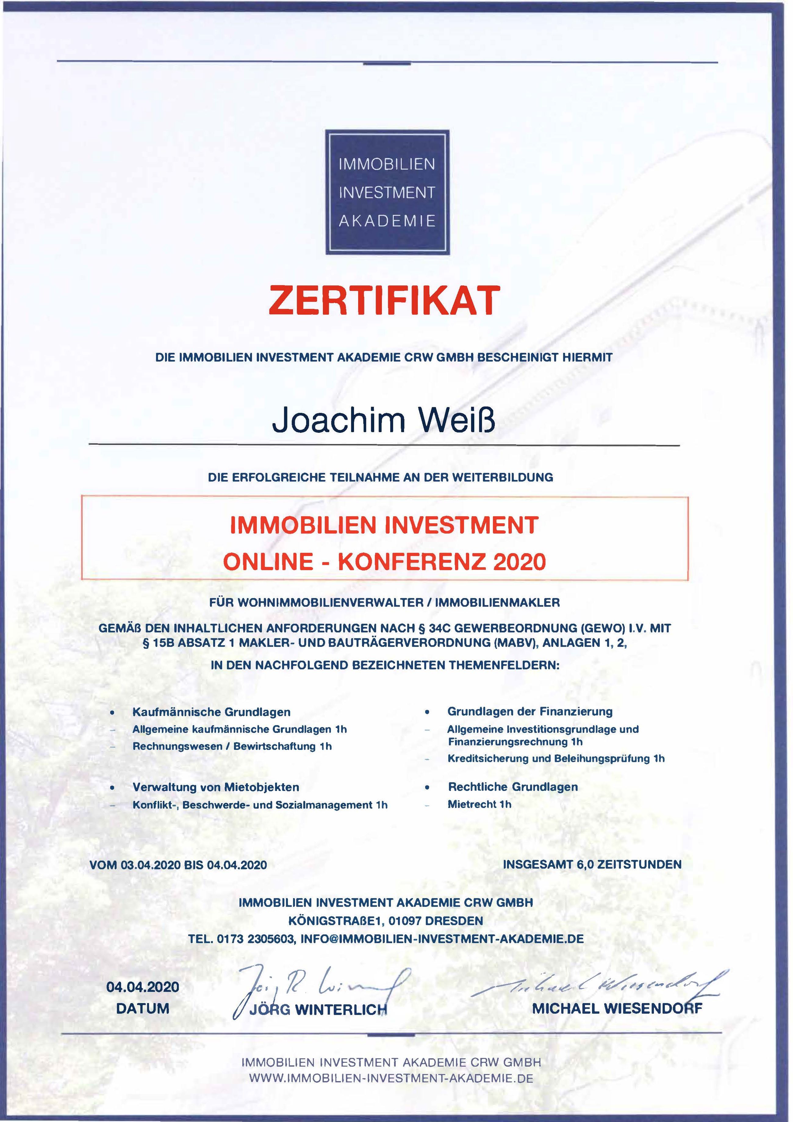 Immobilien Investment Konferenz